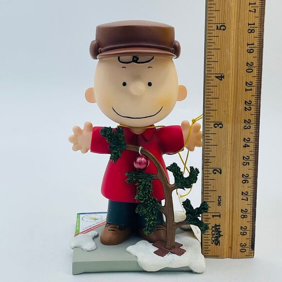 NEW Peanuts Charlie Brown Around Town Christmas Tree Figure 8429 Westland Gift - Picture 11 of 11